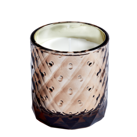 SPAAS Festive unscented candle in a bronze glass holder.