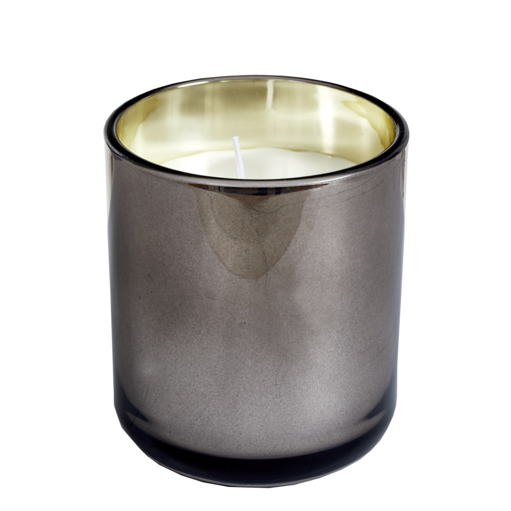 SPAAS large metallic bronze glass candle holder