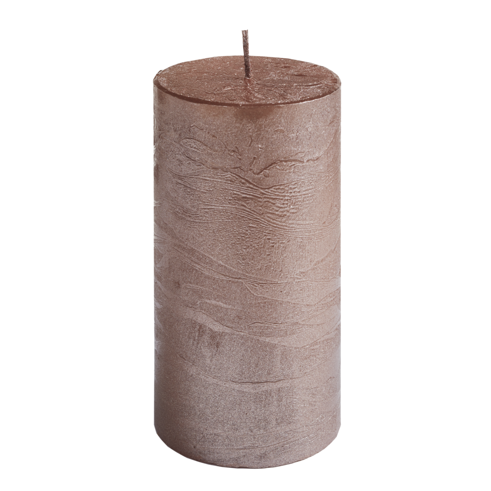 SPAAS Cylindrical candle 70/130 - salmon pink