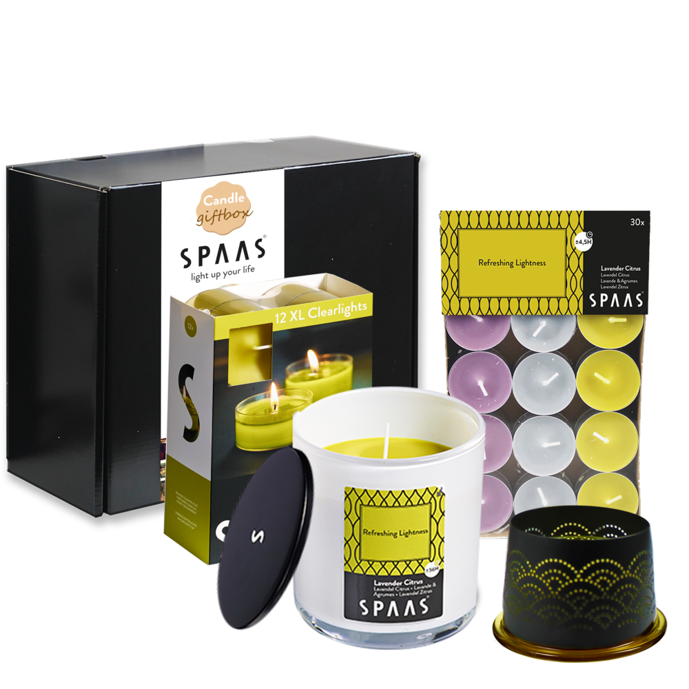 SPAAS Geurkaarsen pakket medium - Refreshing Lightness