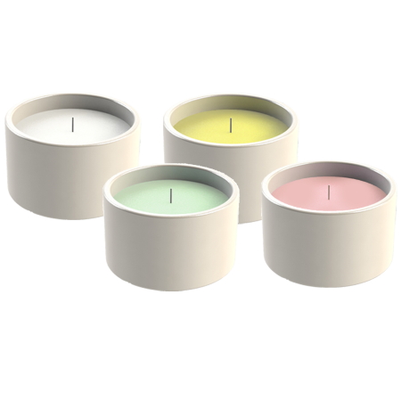 SPAAS-Mini-garden-candle-in-white-terracotta-dish